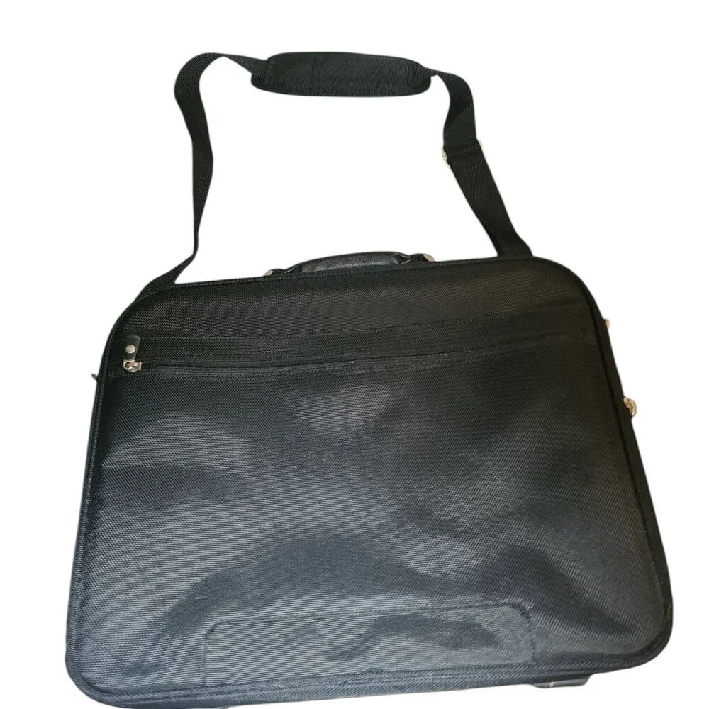 Dell Laptop Bag Messenger Shoulder Crossbody Black Heavy Duty 17”x 13” lot of p